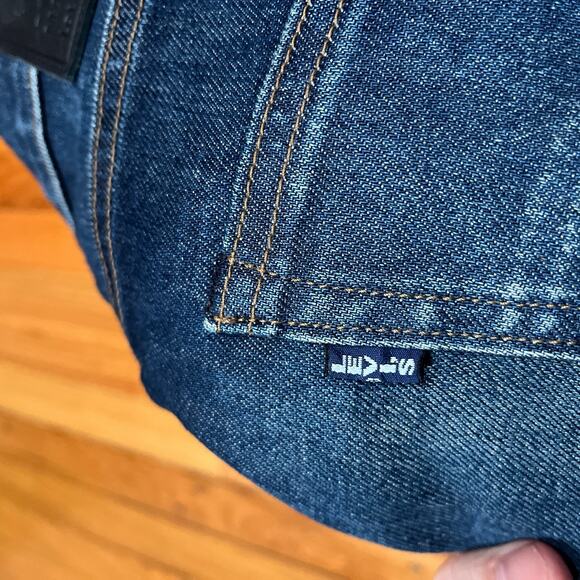 Levis Made and Crafted Jeans Mens 29x28 Japanese Selvedge Japan Big E 502 Taper - Picture 8 of 16